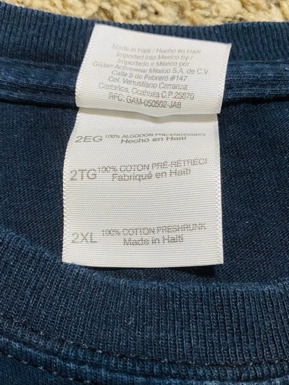Gildan Men's Heavy Cotton T-Shirt Size 2XL black - Picture 3 of 6